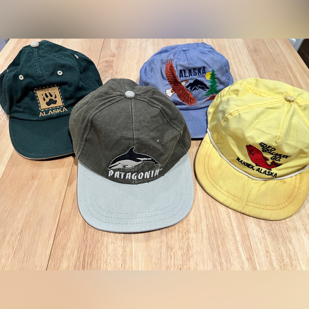 Vintage Hat Lot - Alaska & Patagonia, trucker, dad hats